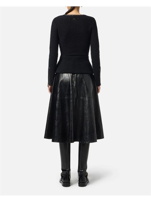 GONNA EFFETTO PELLE ELISABETTA FRANCHI | GO13656E2110 Nero